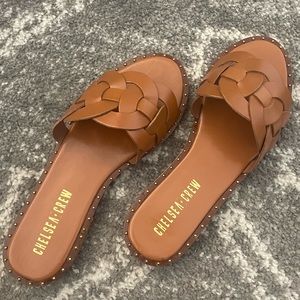 Leather slide sandal Sz. 6